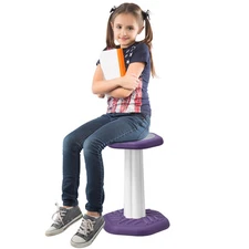 Uimoso Kids Wobble Chair Active Chair with Sponge Cushion for Age 7-14 Purple