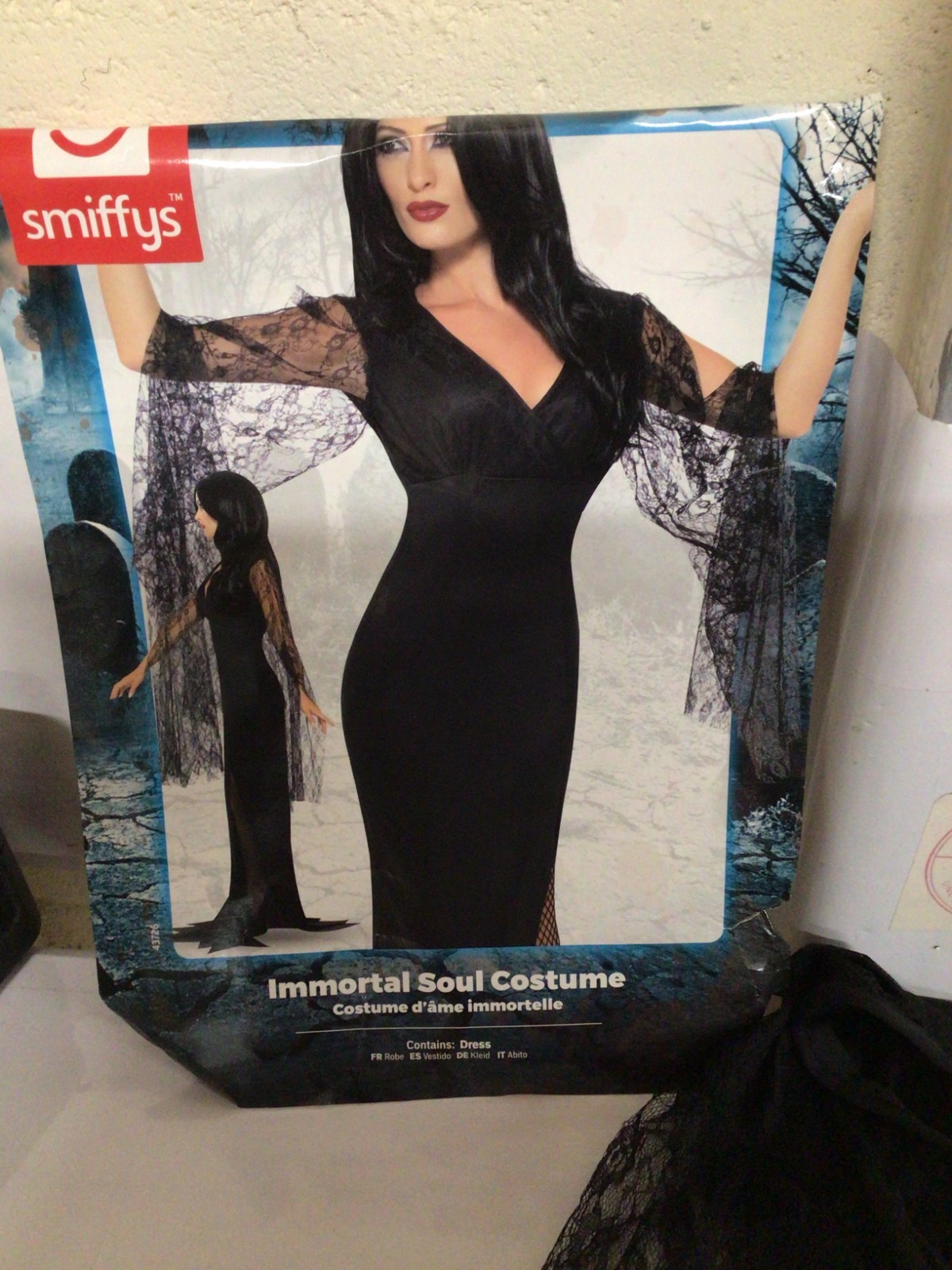 Smiffys Immortal Soul Costume, Black with Dress MEDIUM 12-14