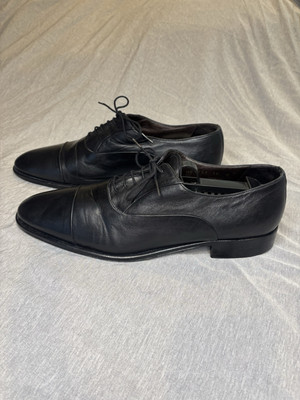 Bruno Magli Maioco Cap Toe Oxford Shoes Men s 12 M Black