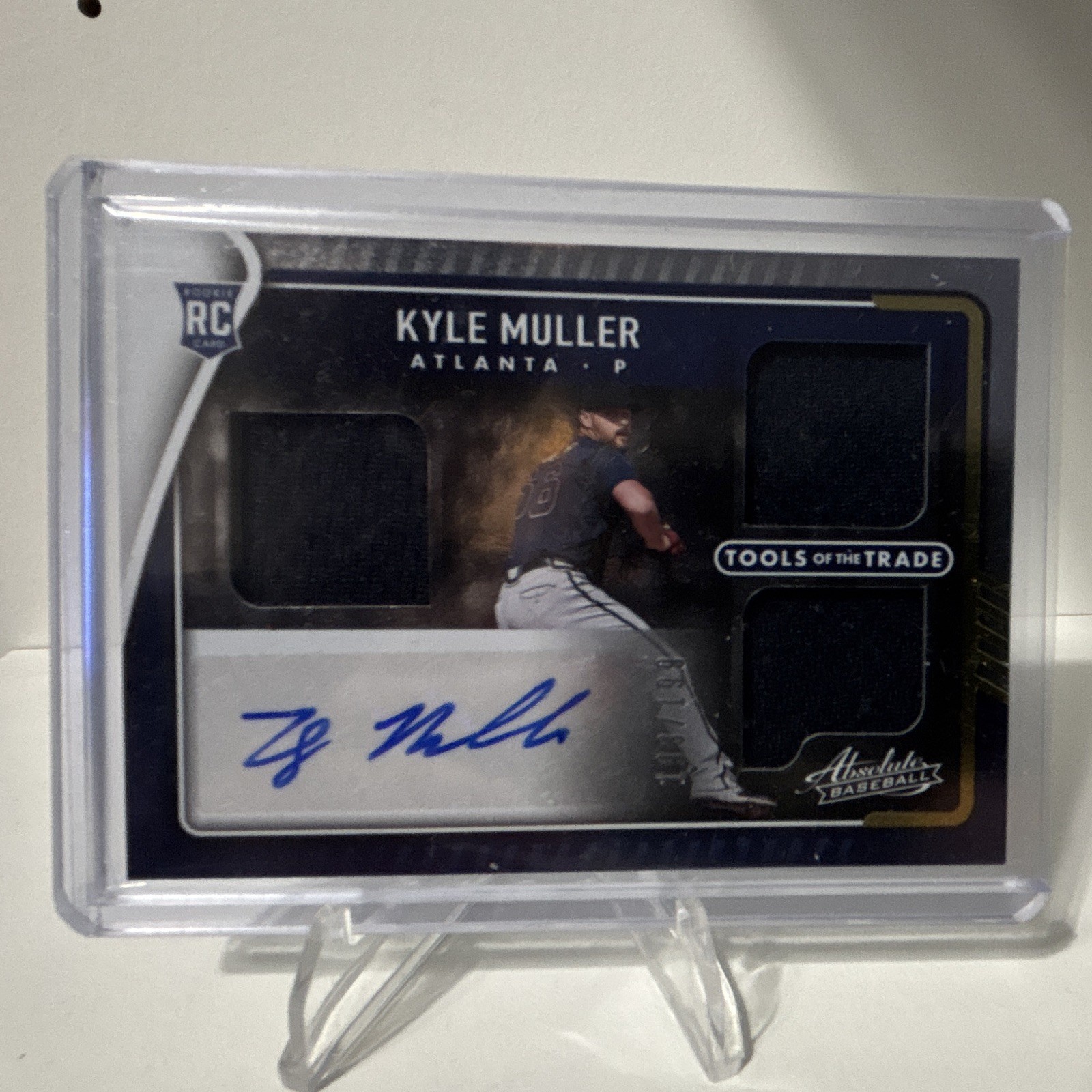 Panini 2022 Kyle Muller Braves Tools of the Trade RC Auto 3 Swatch 198/199