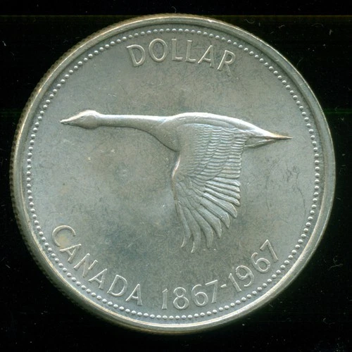 1967 Queen Elizabeth II Silver Dollar, BU/UNC, Original Lustre   B38