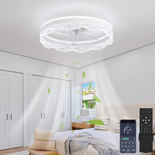 Image of 50CM Modern Ceiling Fan with Light LED Dimmable 30W 3000lm 6 Speeds with Remote