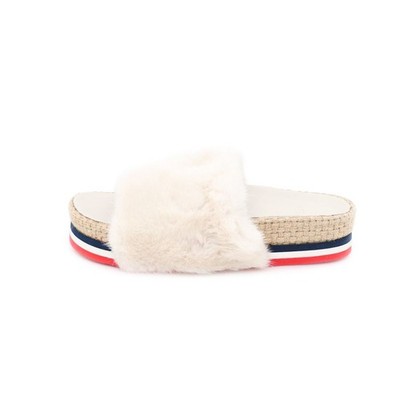Moncler EVELYNE Nerz Slide Hausschuhe 40585816 149160730