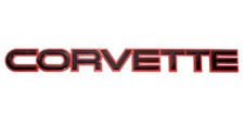 Red Balck For 84-96 Corvette C4 Rear Bumper Emblems Script 14064531 One Pc Red Balck For 84-96 Corvette C4 Rear Bumper Emblems Script 14064531 One Pc