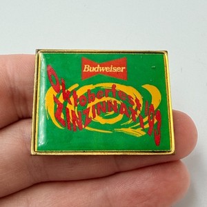 Budweiser Oktoberfest Zinzinnati 1993 Lapel Pin Beer Sponsor Advertising Vintage