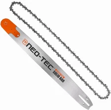NEO-TEC 36 Inch Chainsaw Guide Bar Chain Combo 3/8 Chain Pitch 0.063 Gauge 114..
