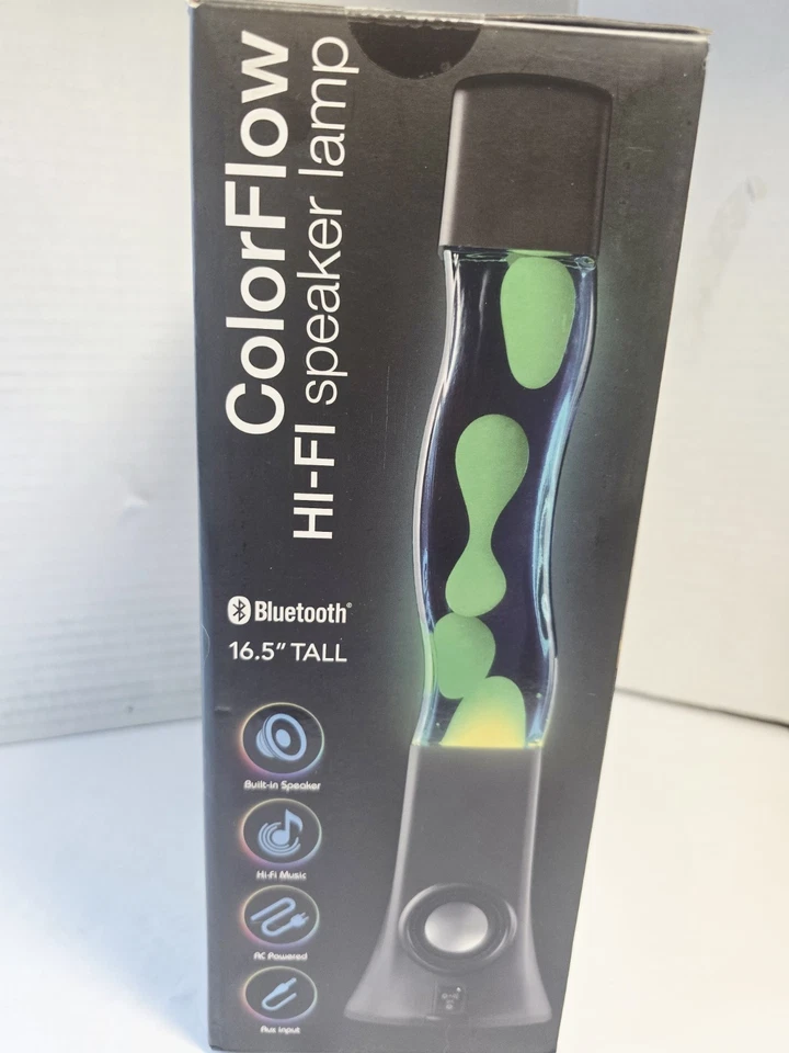 Lámpara de Noche LED Izumi Colorflow y Altavoz Bluetooth y Auxiliar 16.5" Foto 3 de 4