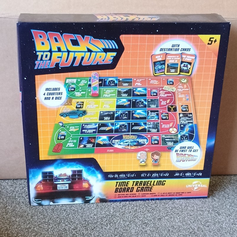 Back to the Future Time Travelling Board Game 2+ Players 5+ 2015 Dice MPN