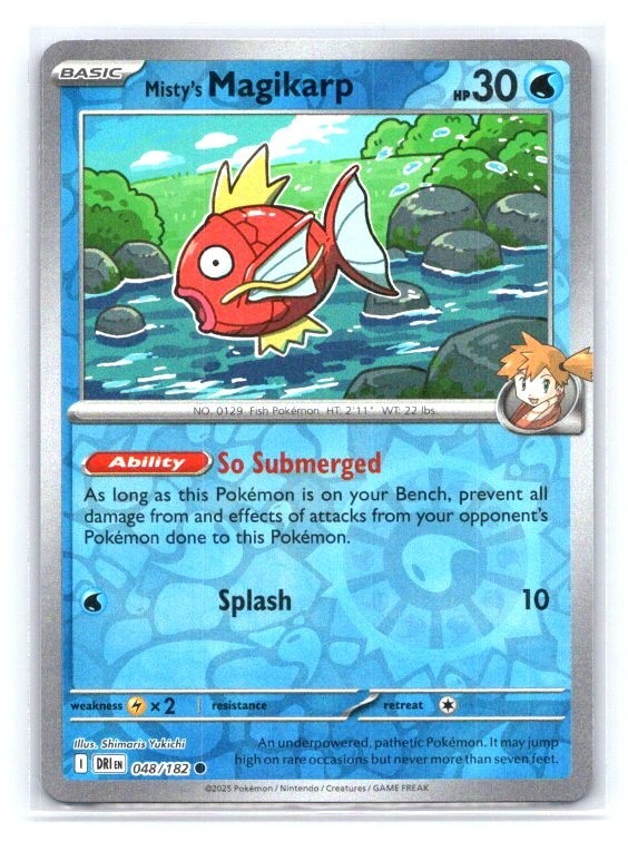 Misty's Magikarp [Reverse Holo] #48 Pokemon Destined Rivals 