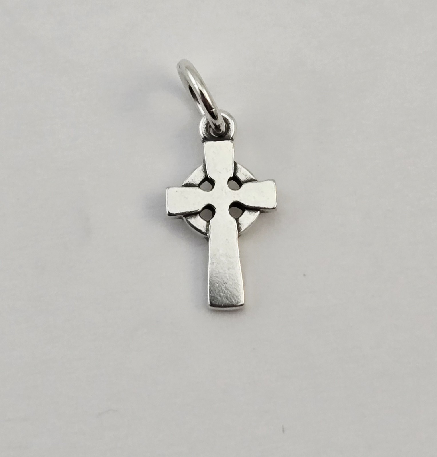 James Avery Retired Sterling Silver Mini Celtic Cross Charm Pendant 0.85g