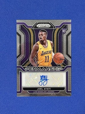 2021-22 Prizm Joel Ayayi Rookie Penmanship RC Auto #RP-JOY Lakers autograph RR