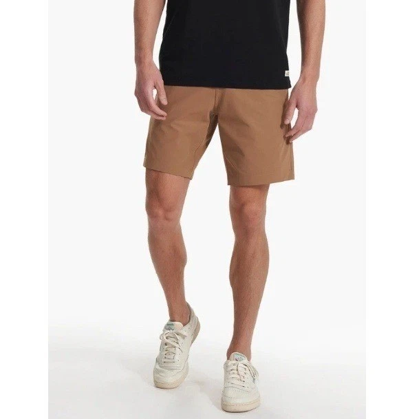 Vuori Men's Camel Chino Meta Shorts Performance Casual NWT Size 36