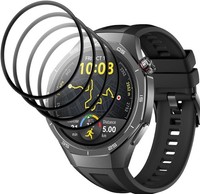 Schutzfolie Panzer Glas 9H FüR Huawei Watch Gt 5 Pro 46Mm BläSchenfrei 4 StüCk