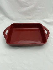 Red Casserole 8" X 9” Baking Casserole Dish made in Portugal