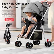 Lightweight Baby Stroller Comfortable Can Sit And Lie Four wheel Trolley Foldabl