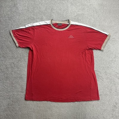 KAPPA F1 Herren T-Shirt Kurzarm Gr. 3XL Sport Classic Logo Retro 25809 Rot