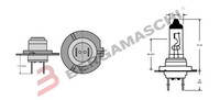 E0364210 Osram H7 GlüHlampe 12V 55W PX26D