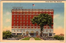 Postcard HOTEL SCENE Flint Michigan MI d/20 AL2159