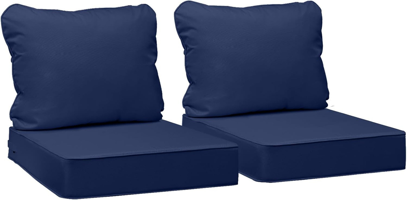 Outdoor Deep Seat Cushions, Waterproof, Fade-Resistant Patio
