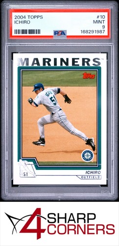 2004 TOPPS #10 ICHIRO SUZUKI MARINERS HOF PSA 9