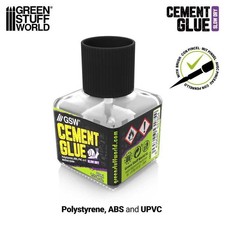 Green Stuff World Slow Cement Glue 40ml for Plastics Model Assembly
