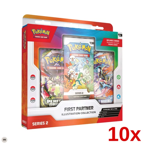 10x Pokémon TCG First Partner Illustration Collection Series 2 in Hand ✅✅