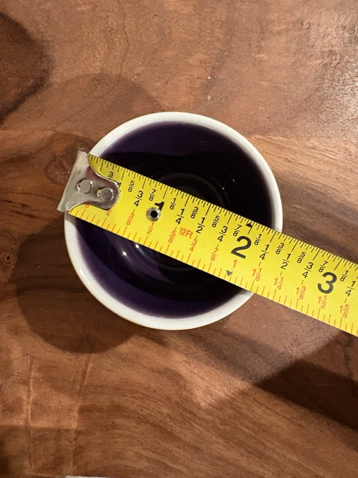 Juego de 6 tazas de café espresso blancas con interior arco iris - Hecho en Italia Foto 4 de 4