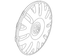 Genuine Volkswagen Wheel Cover 1c0-601-147-j-mfx