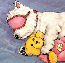 West Highland White Terrier WESTIE MATTED SQUARE PRINT good-dog-jack Dog RANDALL