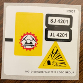 Original Lego Stickers, Lot of 6 - City, 60061, 60019, 60061, 60046, 4201, 7741