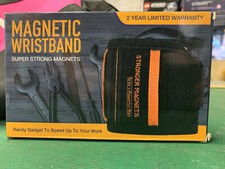 Magnetic Wristband Holds Screws, Nails, Drill Bits, etc. Great Gift for Handyman