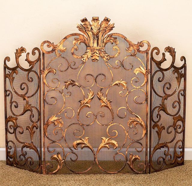 Personalized Fireplace Screen Gold For Sale Online Ebay
