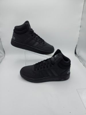 Size 8.5 - adidas Hoops 3.0 Mid Black