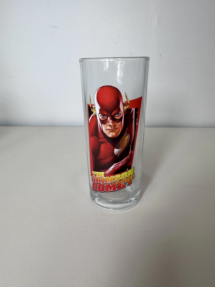Juego de 3 vasos DC Comic vaso esmeralda arquero caballero oscuro cometa carmesí RARO Foto 3 de 4