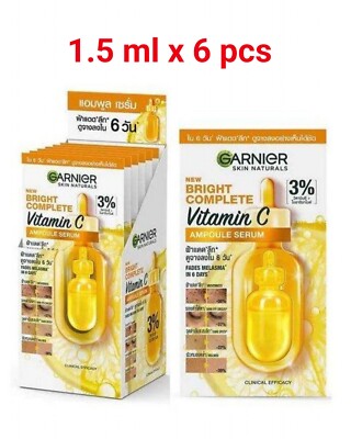 Garnier Skin Naturals Bright Complete Vitamin C Ampule Serum [1.5ml x 6 pcs]