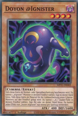 Doyon @Ignister MP21-DE002 Common Mega Tins 2021 Yugioh Karte Deutsch
