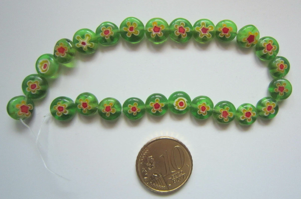 SOBRE DE PERLAS OVALES BLANDAS VERCELLI COLOR VERDE LUMIN. TALLA XL
