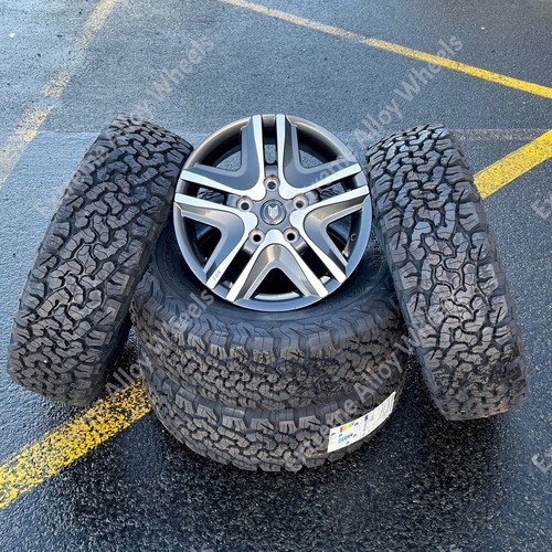 16" Gm Opus Alloy Wheels For Peugeot Boxer 5x118 + BF Goodrich All