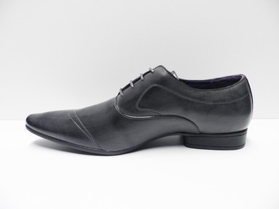 Chaussures De Ville Homme Gris Taille 41 - Style Richelieu, Simili Cuir, Neuf, Pour Mariage Ou Cérémonie