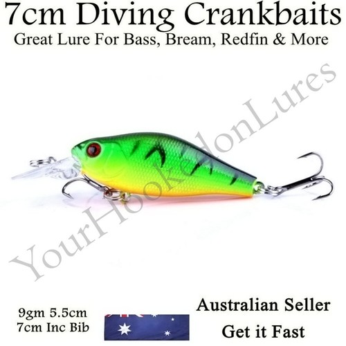 10 Redfin & Bream Freshwater Fishing Lures, Flathead, Bass, Perch, Trout,Cod - Picture 10 of 12