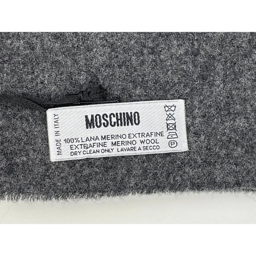 NUEVO CON ETIQUETAS BUFANDA DE LANA COLECCIONABLE MOSCHINO ITALIA - Imagen 4 de 5
