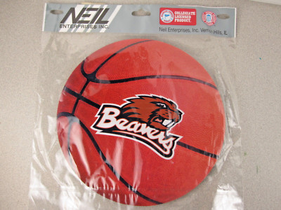 Vtg New/Old stock Oregon State Beavers Basketball Shaped Computer Mouse Pad OSU