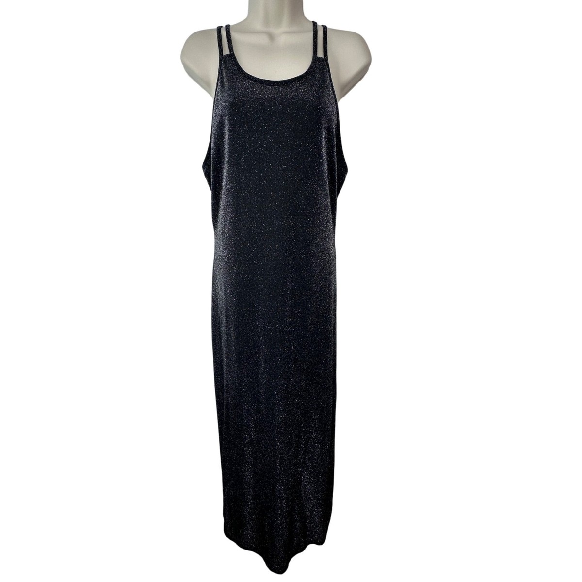 knee length dresses for ladies METALLIC STRIPED CHIFFON MAXI DRESS IN BLACK | CULT MIA