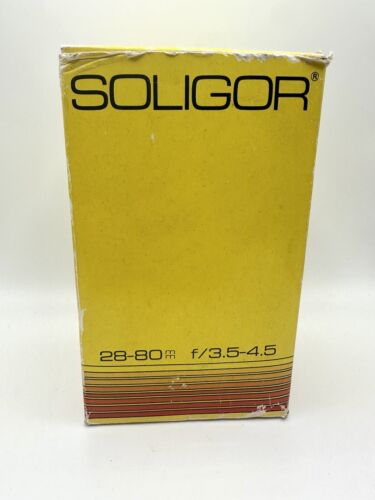 Soligor 28-80mm F/3.5-4.5 Olympus Mount MACRO Zoom Lens Original Packaging