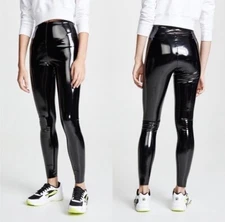  COMMANDO Faux Patent Leather Leggings Size Small S