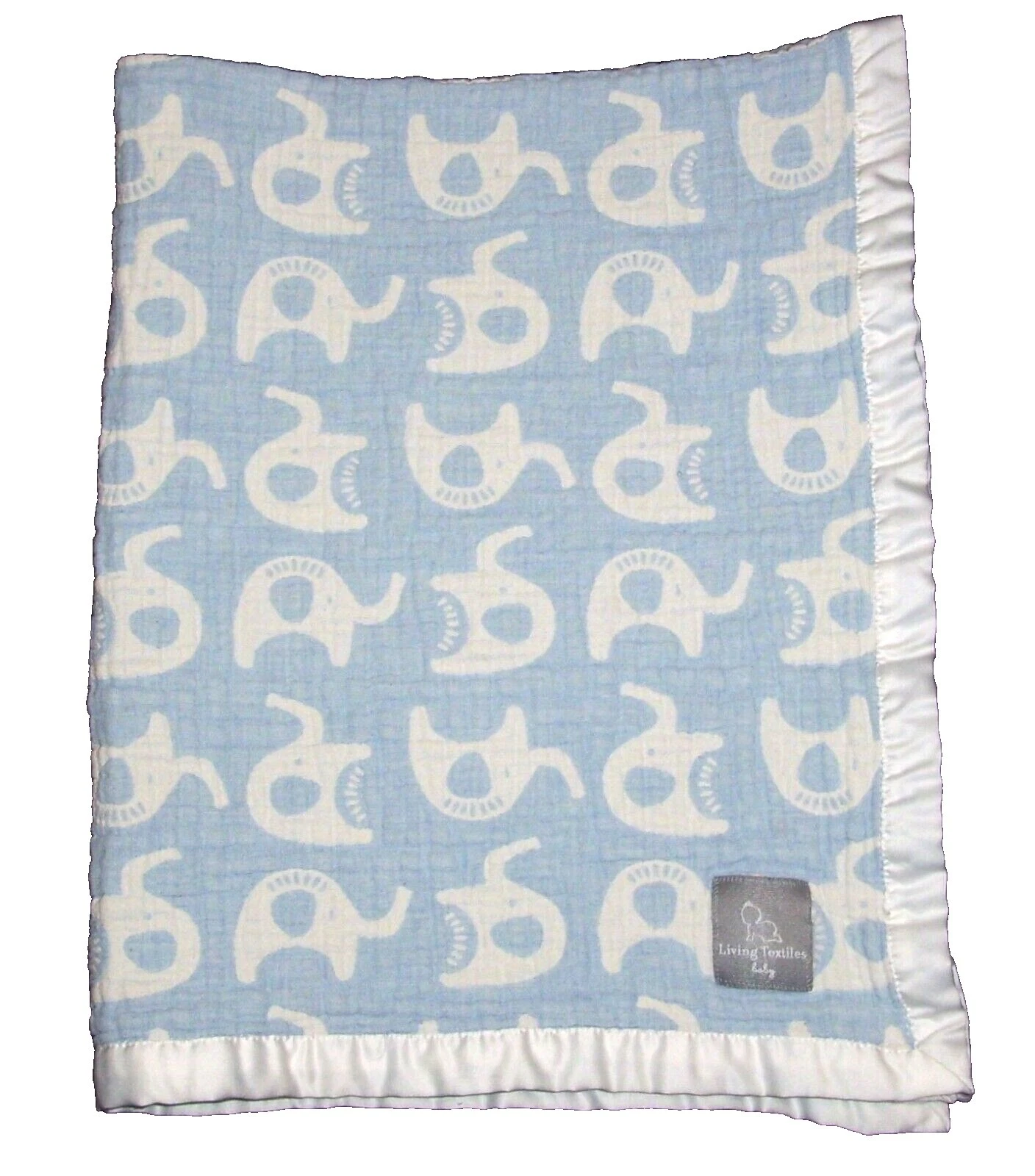 Los elefantes Satin Vivero blankets & Throws