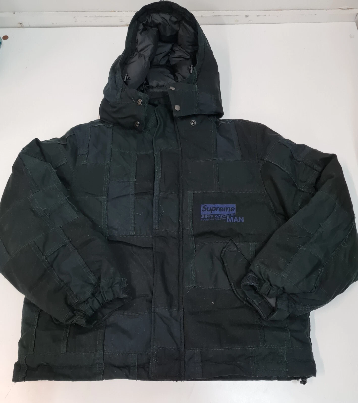 Veste bouffante patchwork Supreme Junya Watanabe noire taille : moyenne comme neuve