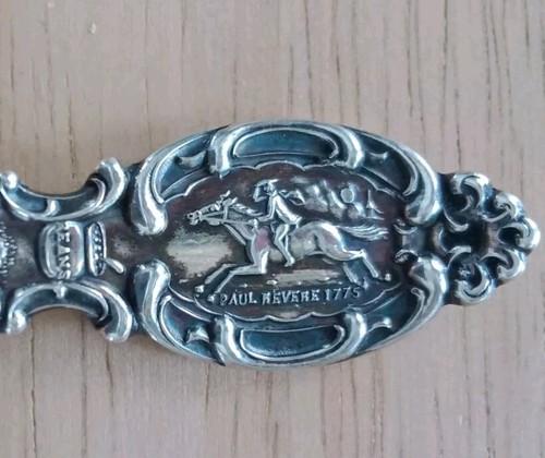 2 VNTG Sterling Silver BOSTON Souvenirs Collectable Spoon & 3 Corner Hat Charm - Picture 4 of 14