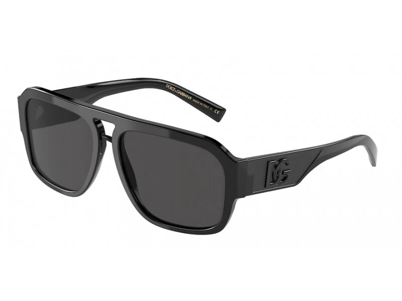 Dolce & Gabbana Sonnenbrille DG4403 501/87 Schwarz Grau Herren