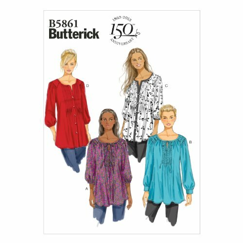 Butterick Patterns B5861 - Cartamodello per tunica da donna, taglie (H9U)
